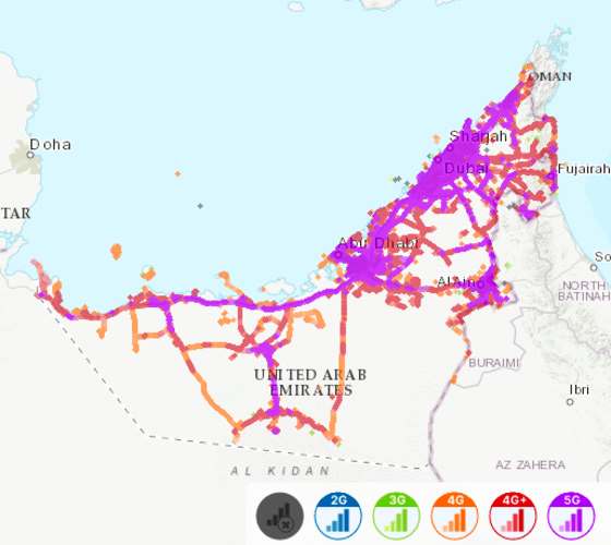 du Mobile mapa z nperf.com